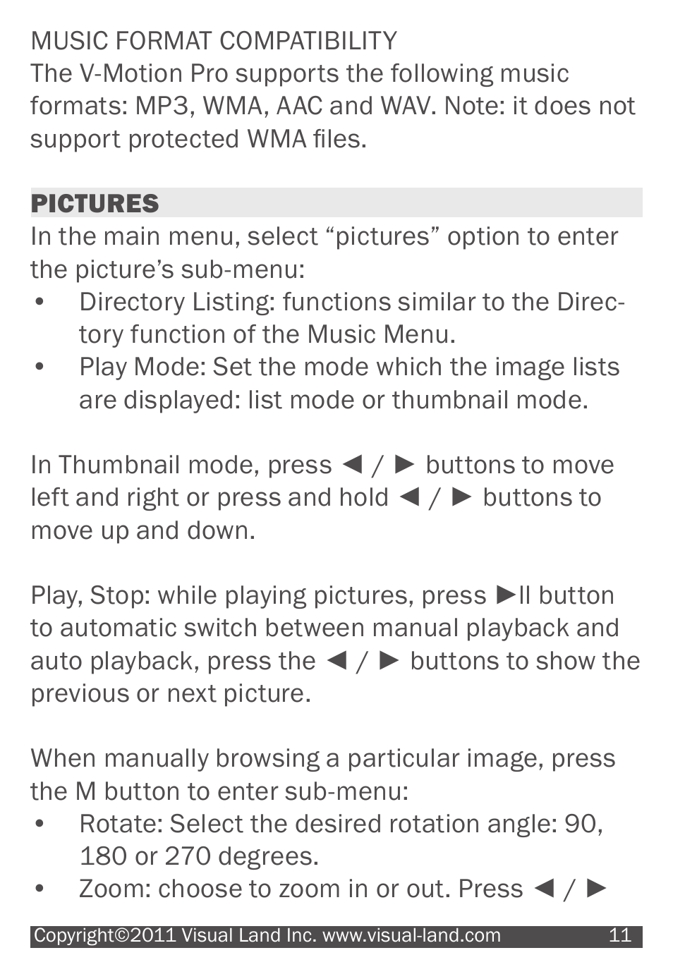 Visual Land V-MOTION 904 User Manual | Page 11 / 30
