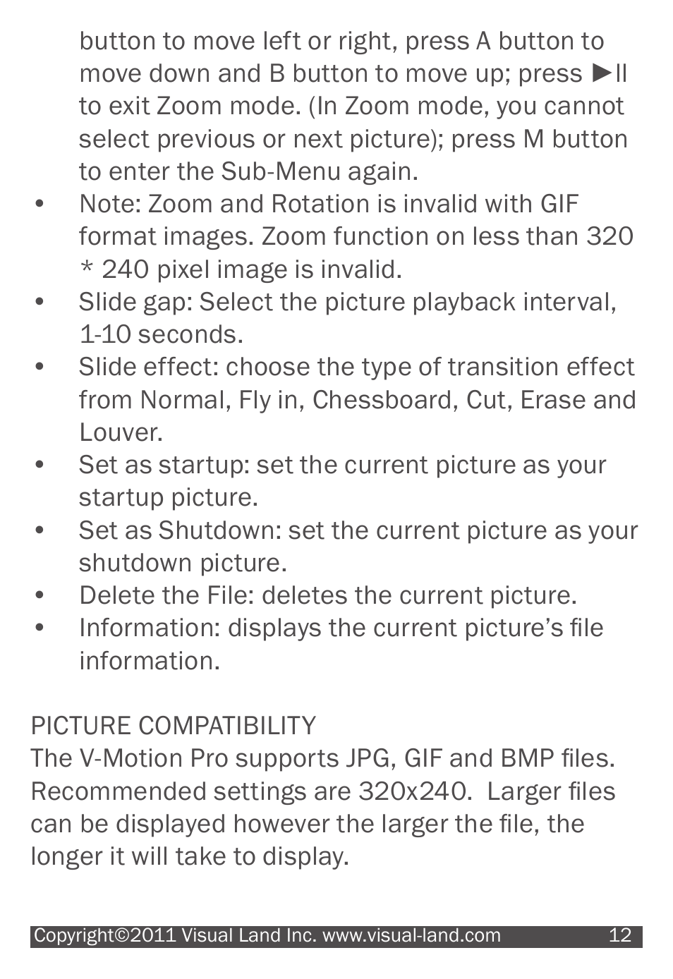 Visual Land V-MOTION 904 User Manual | Page 12 / 30