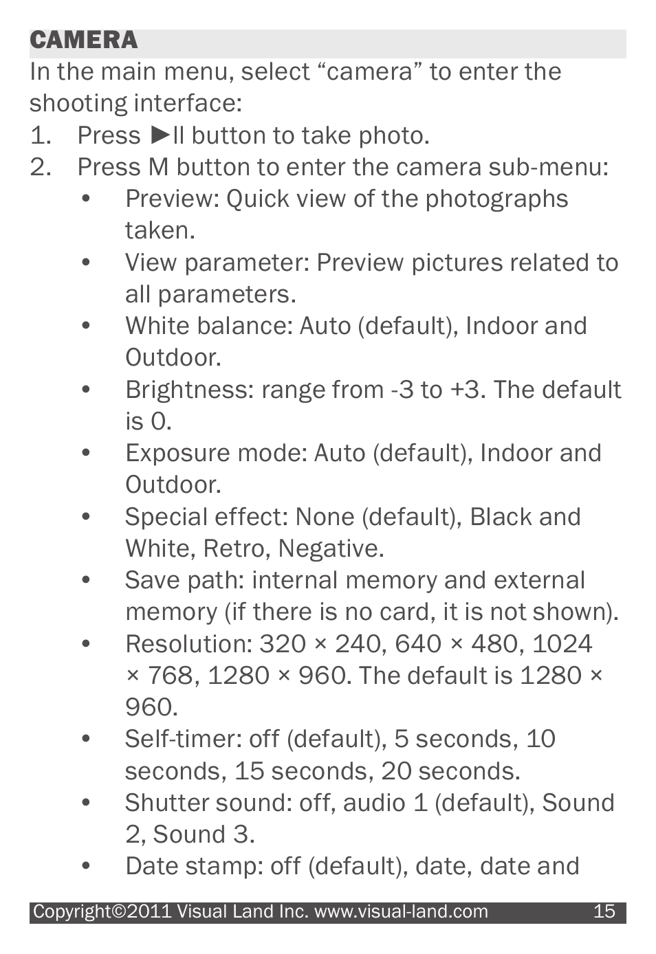 Visual Land V-MOTION 904 User Manual | Page 15 / 30
