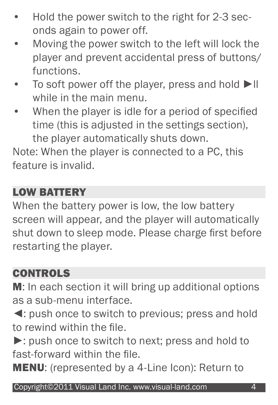 Visual Land V-MOTION 904 User Manual | Page 4 / 30