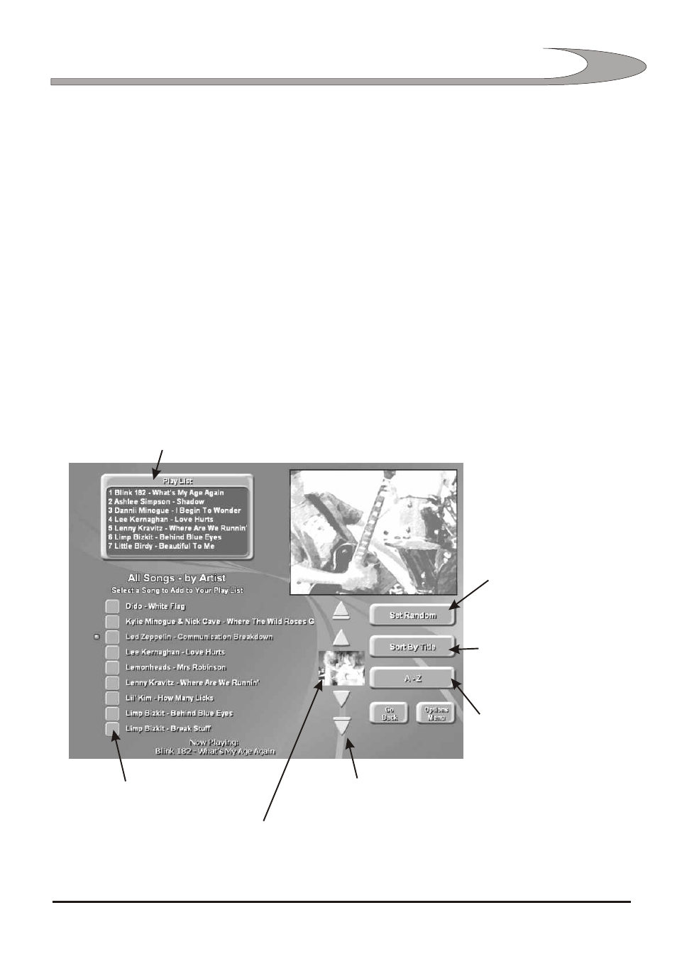 Song list screen - party mode | Vertek/XTC SCORPION 2330 User Manual | Page 11 / 40