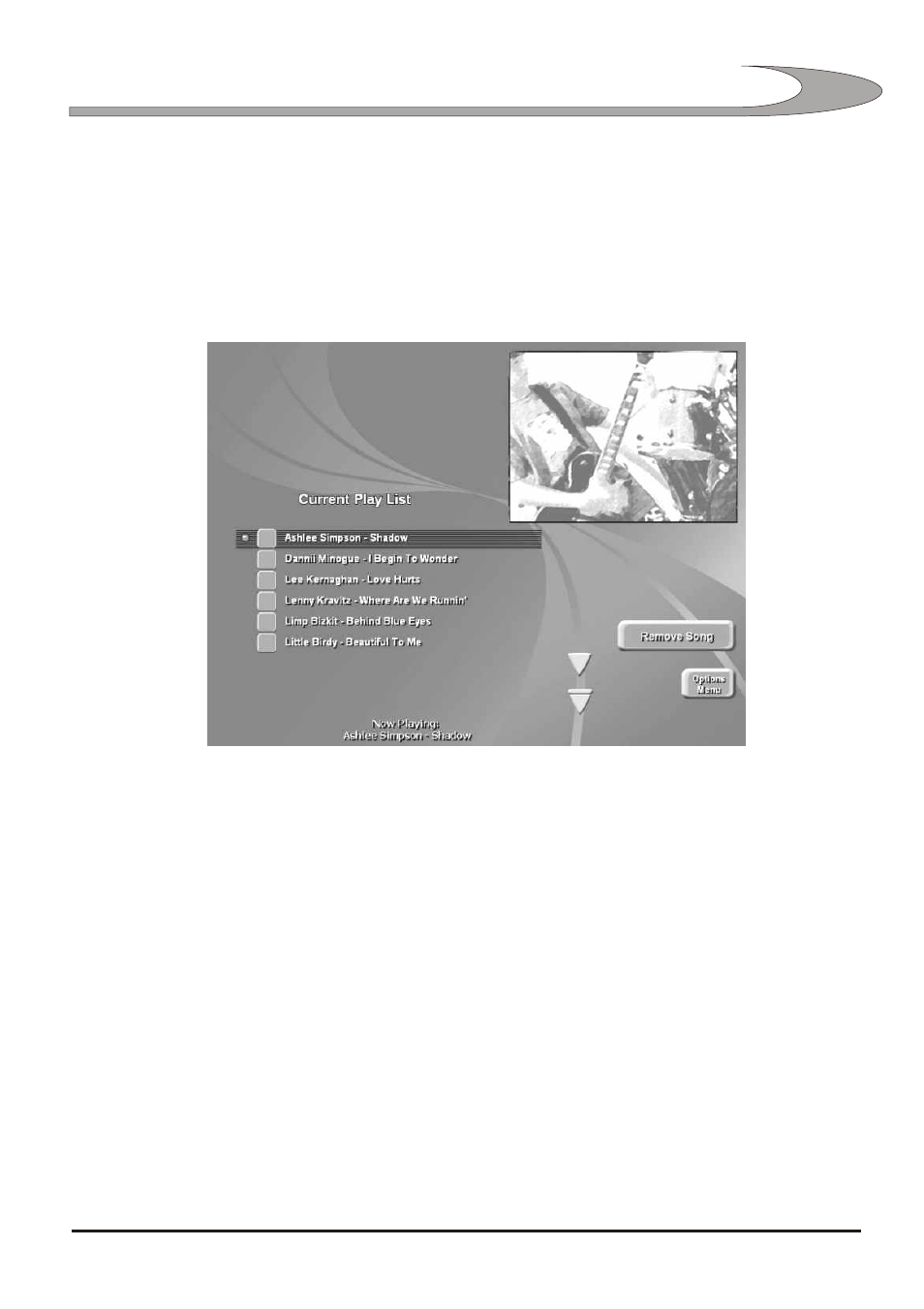 Play list screen - party mode | Vertek/XTC SCORPION 2330 User Manual | Page 13 / 40