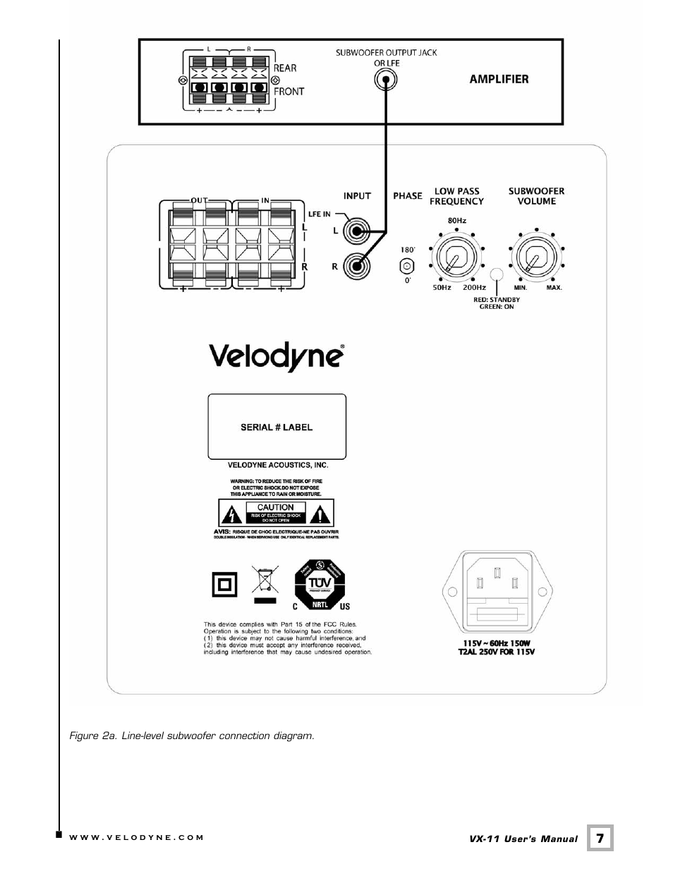 Velodyne Acoustics V E L O D Y N E VX-11 User Manual | Page 10 / 16