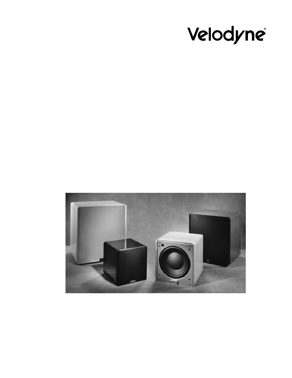 Velodyne Acoustics Digital Drive Subwoofer User Manual | 35 pages