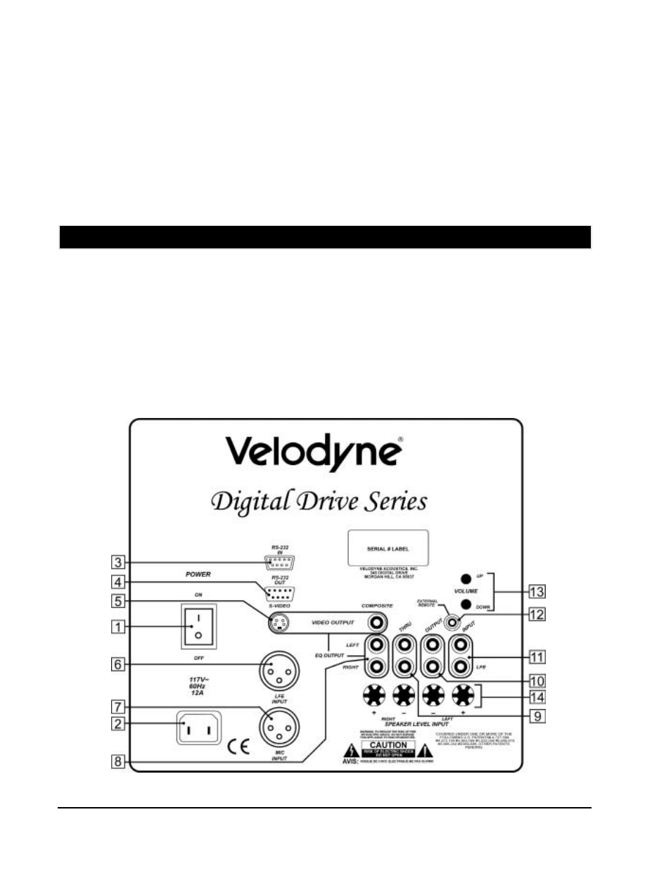 Installation overview | Velodyne Acoustics Digital Drive Subwoofer User Manual | Page 9 / 35