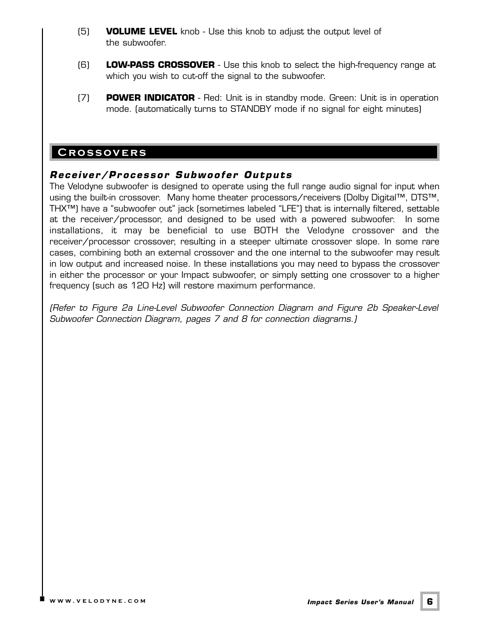 Velodyne Acoustics IMPACT MINI User Manual | Page 9 / 17