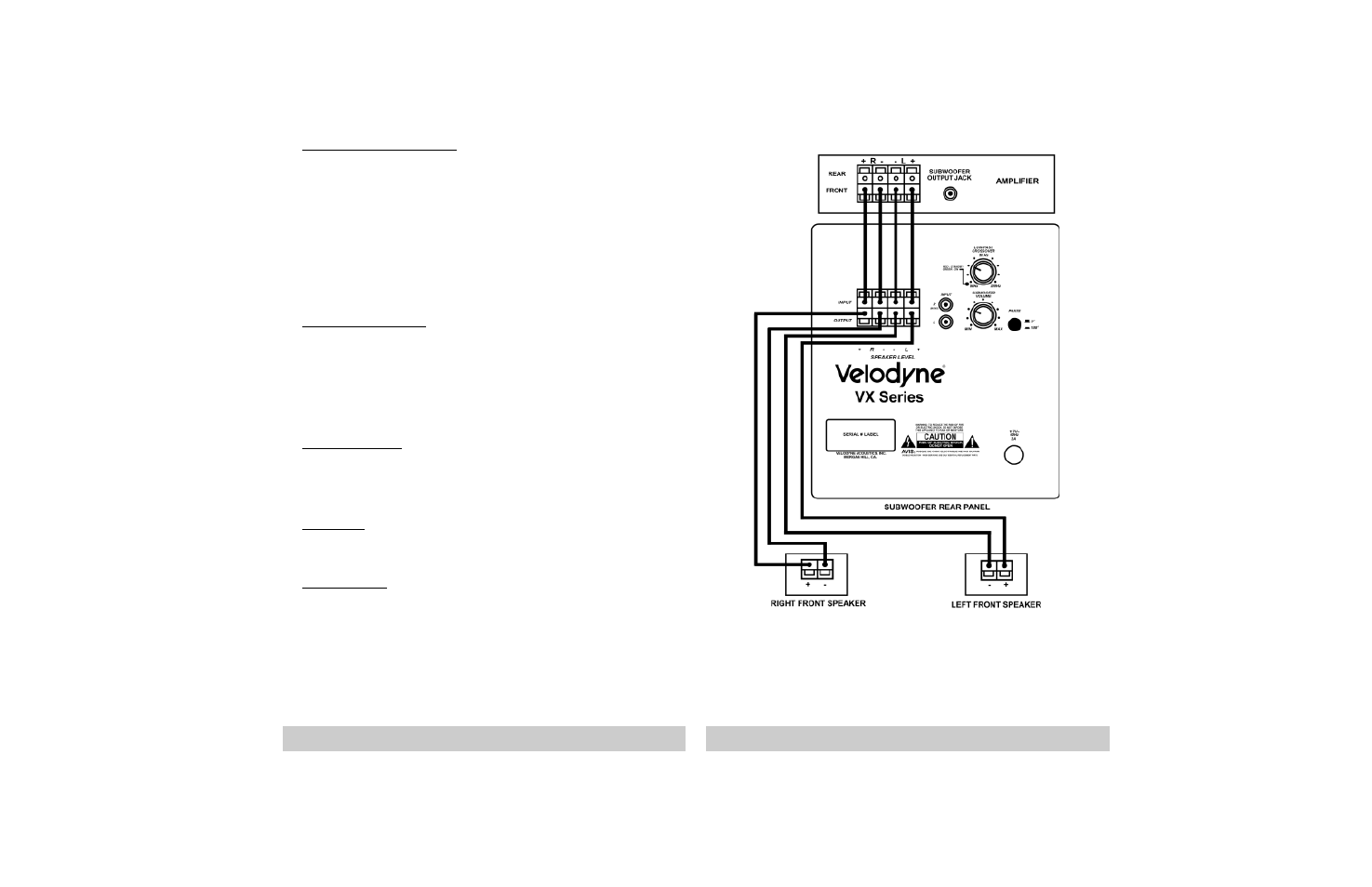 Velodyne Acoustics VX-10 User Manual | Page 13 / 20