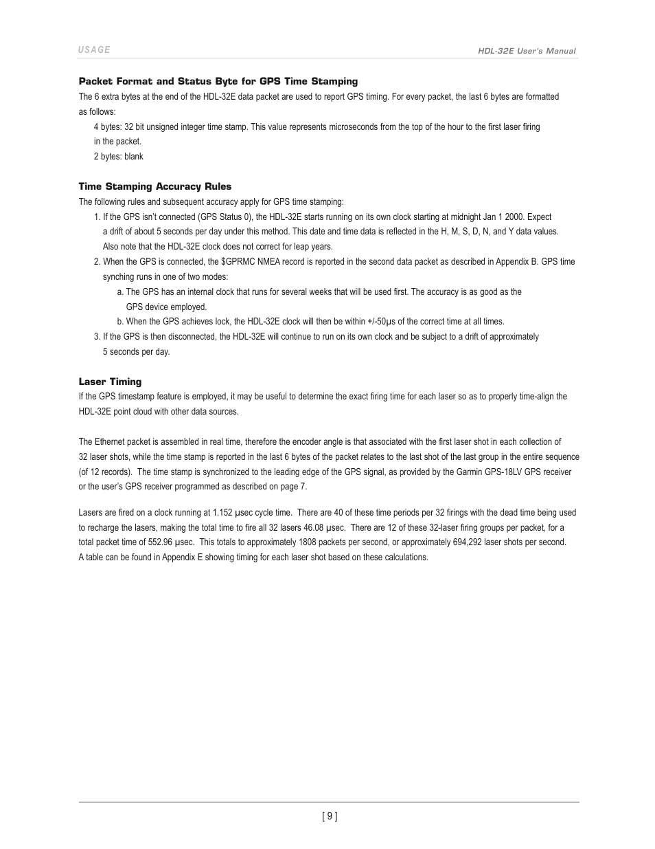 Velodyne Acoustics LIDAR HDL-32E User Manual | Page 12 / 28