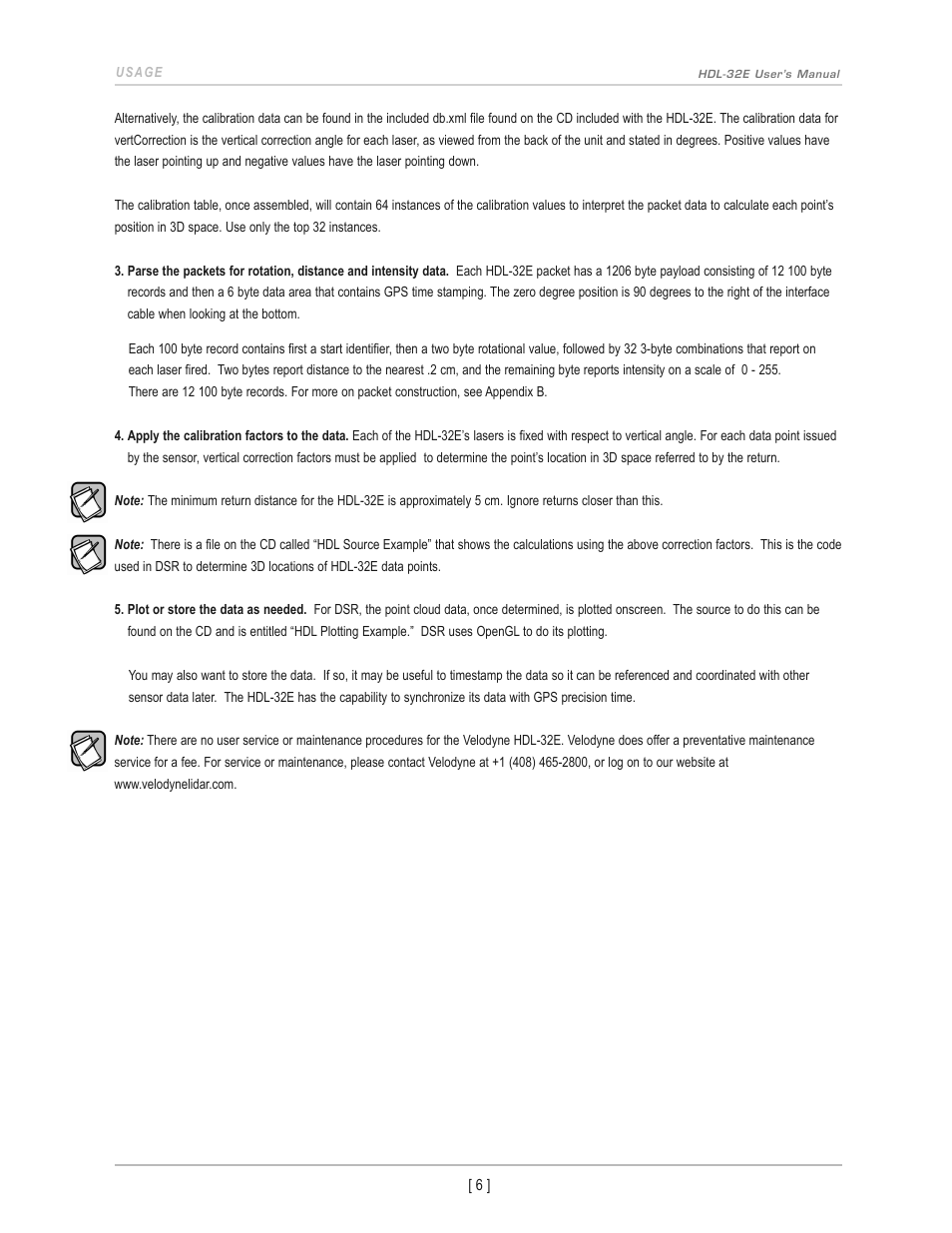 Velodyne Acoustics LIDAR HDL-32E User Manual | Page 9 / 28