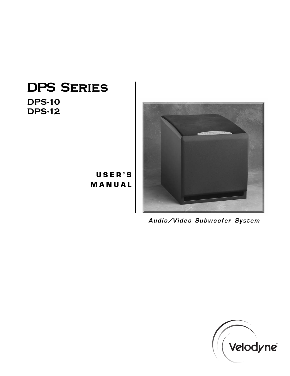 Velodyne Acoustics DPS SERIES DPS-12 User Manual | 17 pages