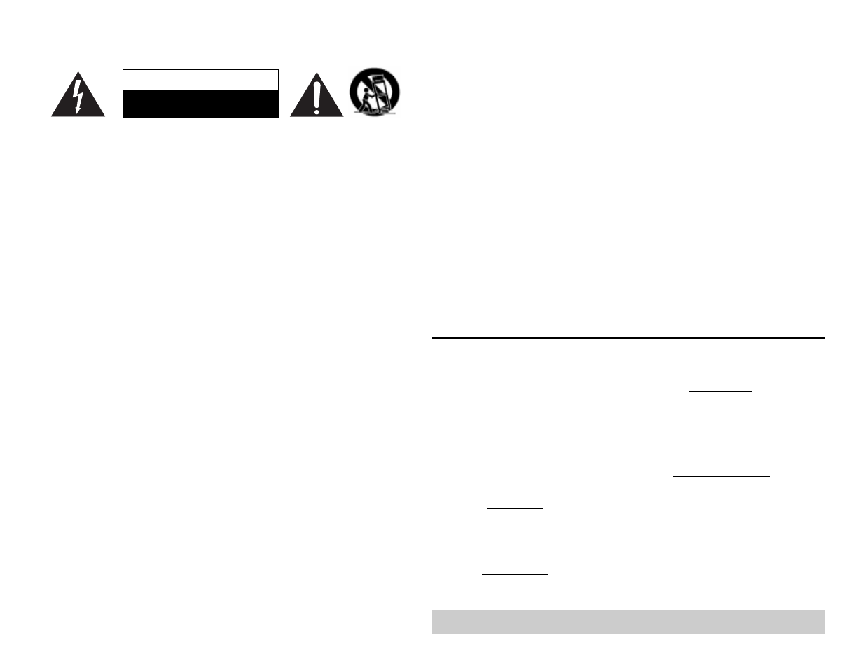 Important safety instructions, Installation worksheet, Caution | Other velodyne subwoofer products | Velodyne Acoustics HGS-15X THX User Manual | Page 2 / 20