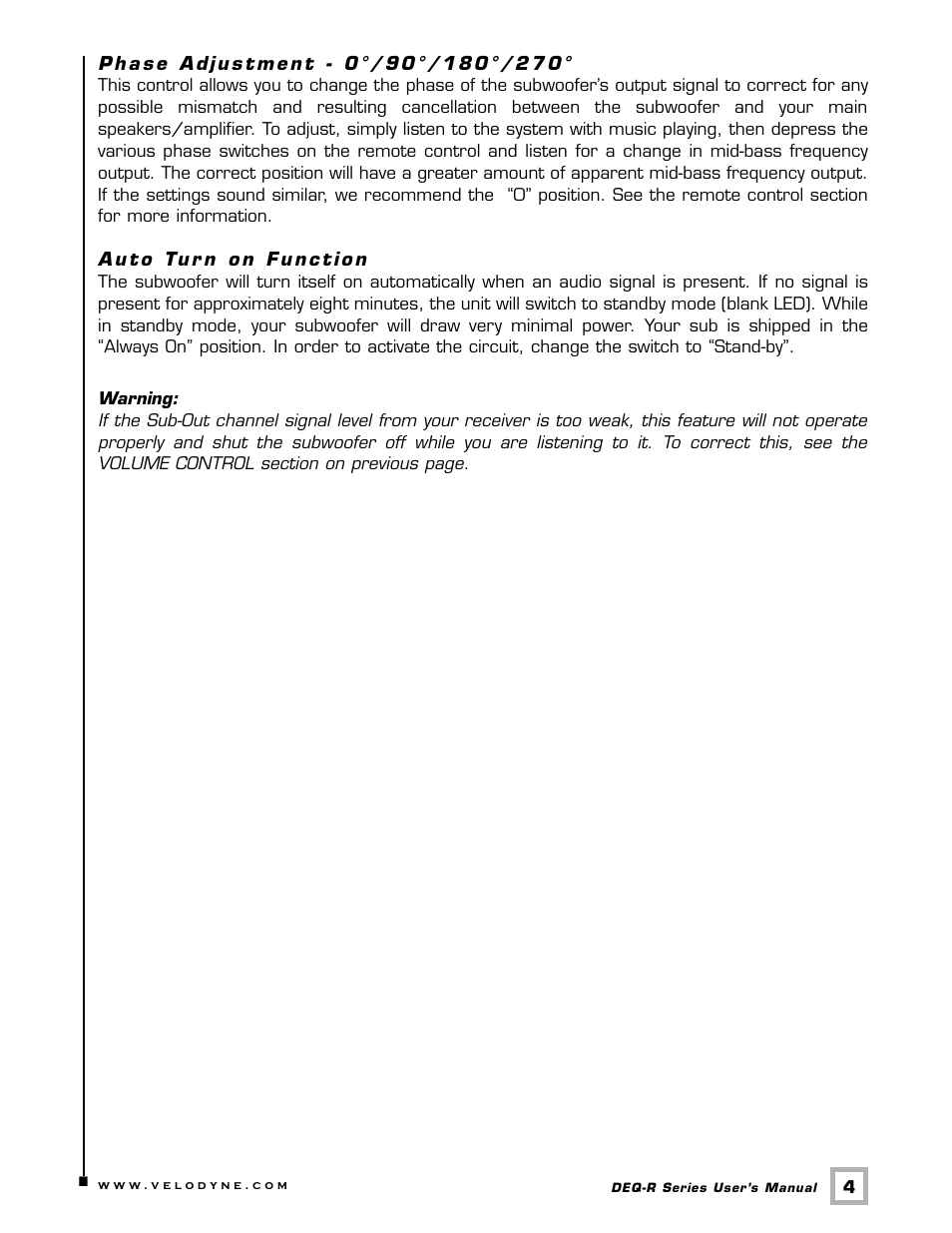 Velodyne Acoustics DEQ-15R User Manual | Page 7 / 23