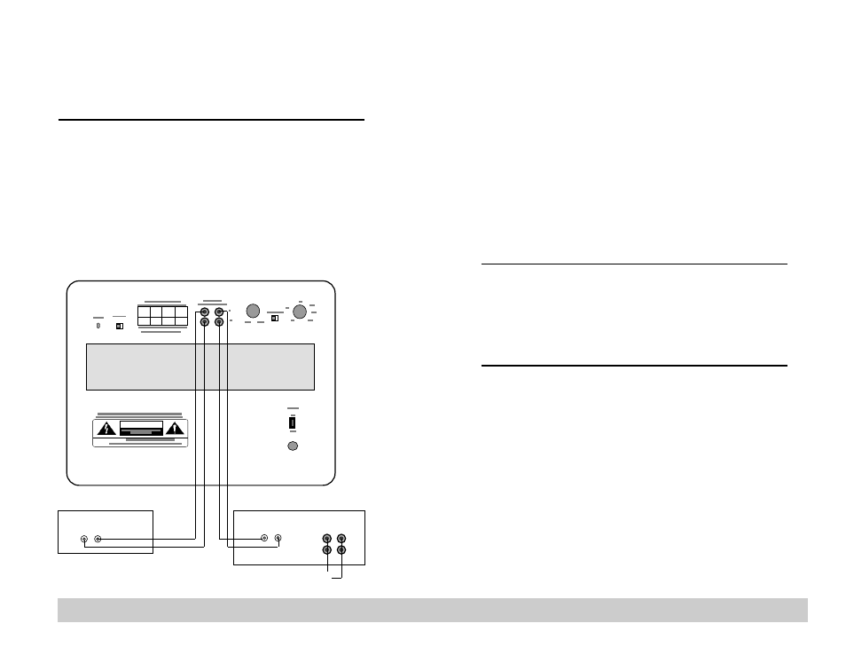 Subwoofer out from a/v processor, Speaker-level connection, Line-level connection | Velodyne Acoustics VA-806/907 User Manual | Page 6 / 6