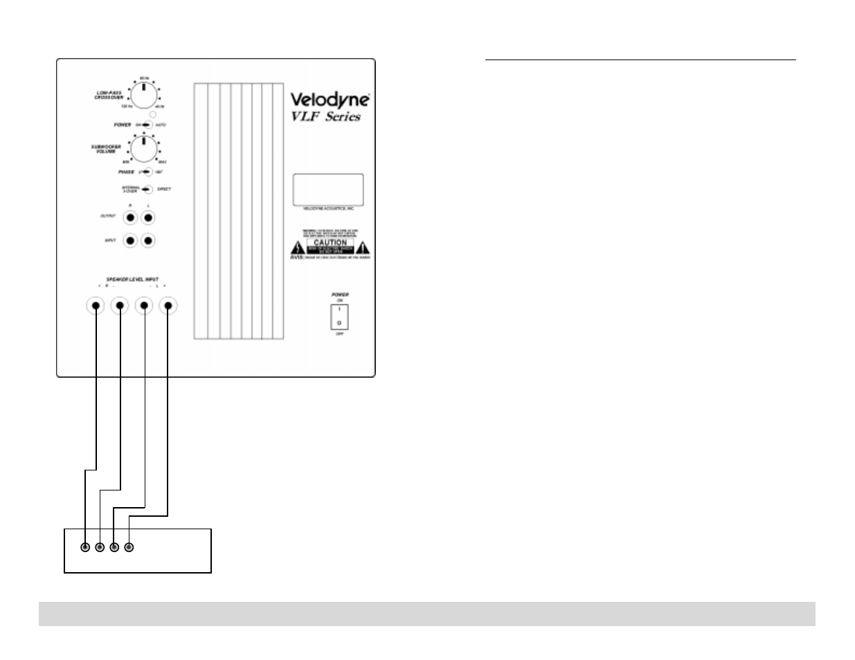 Velodyne Acoustics VLF-810 User Manual | Page 5 / 8