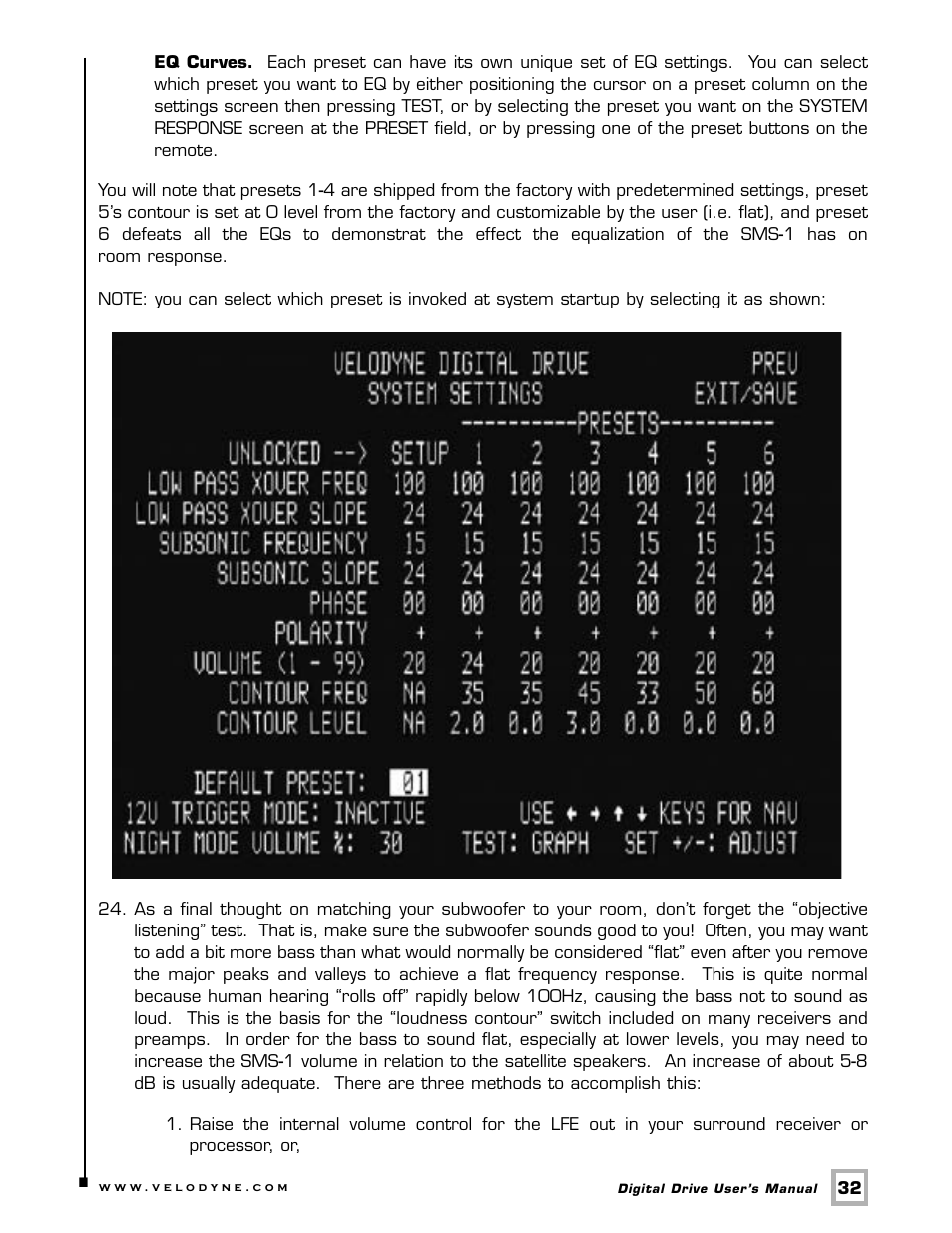 Velodyne Acoustics SMS -1 User Manual | Page 38 / 49