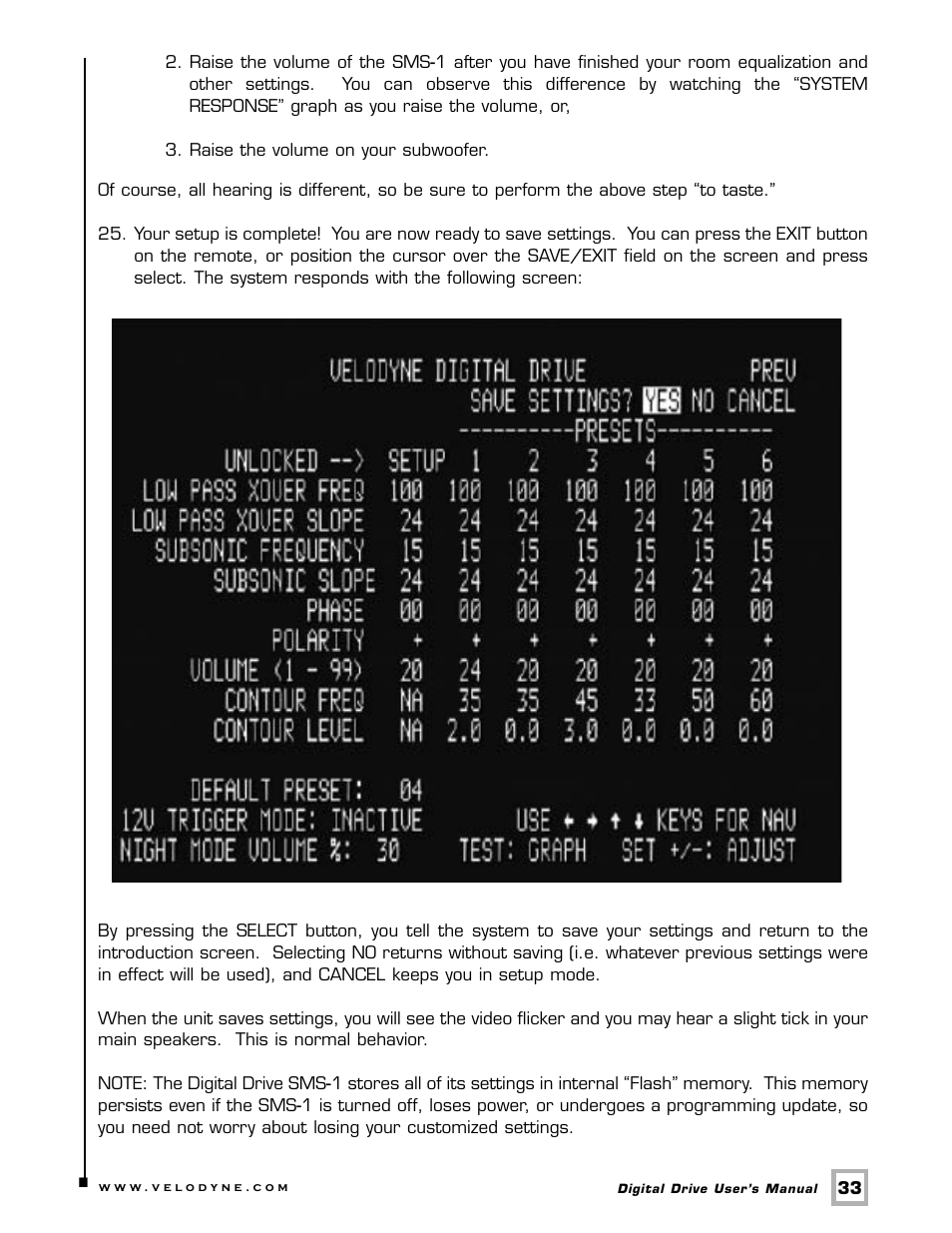 Velodyne Acoustics SMS -1 User Manual | Page 39 / 49