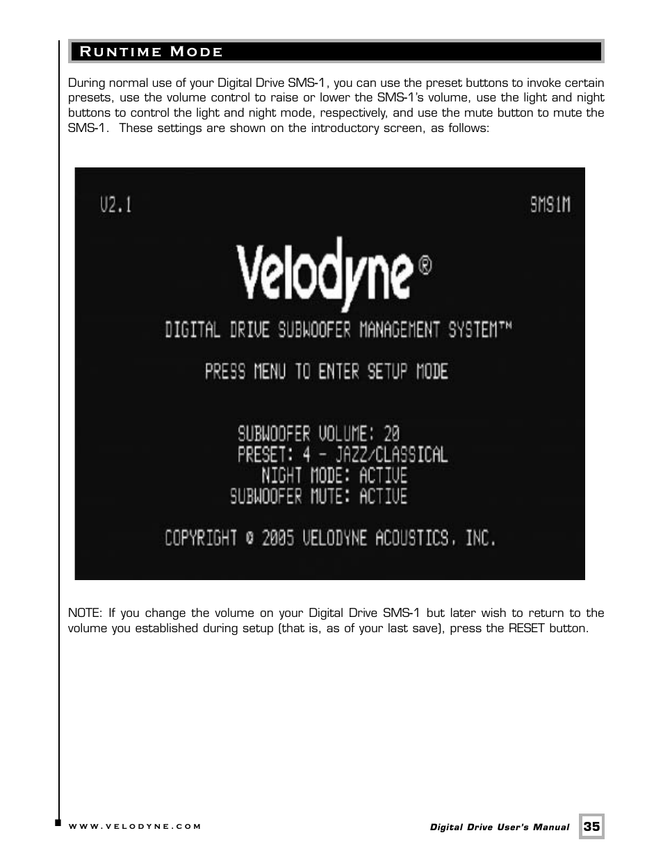 Velodyne Acoustics SMS -1 User Manual | Page 41 / 49