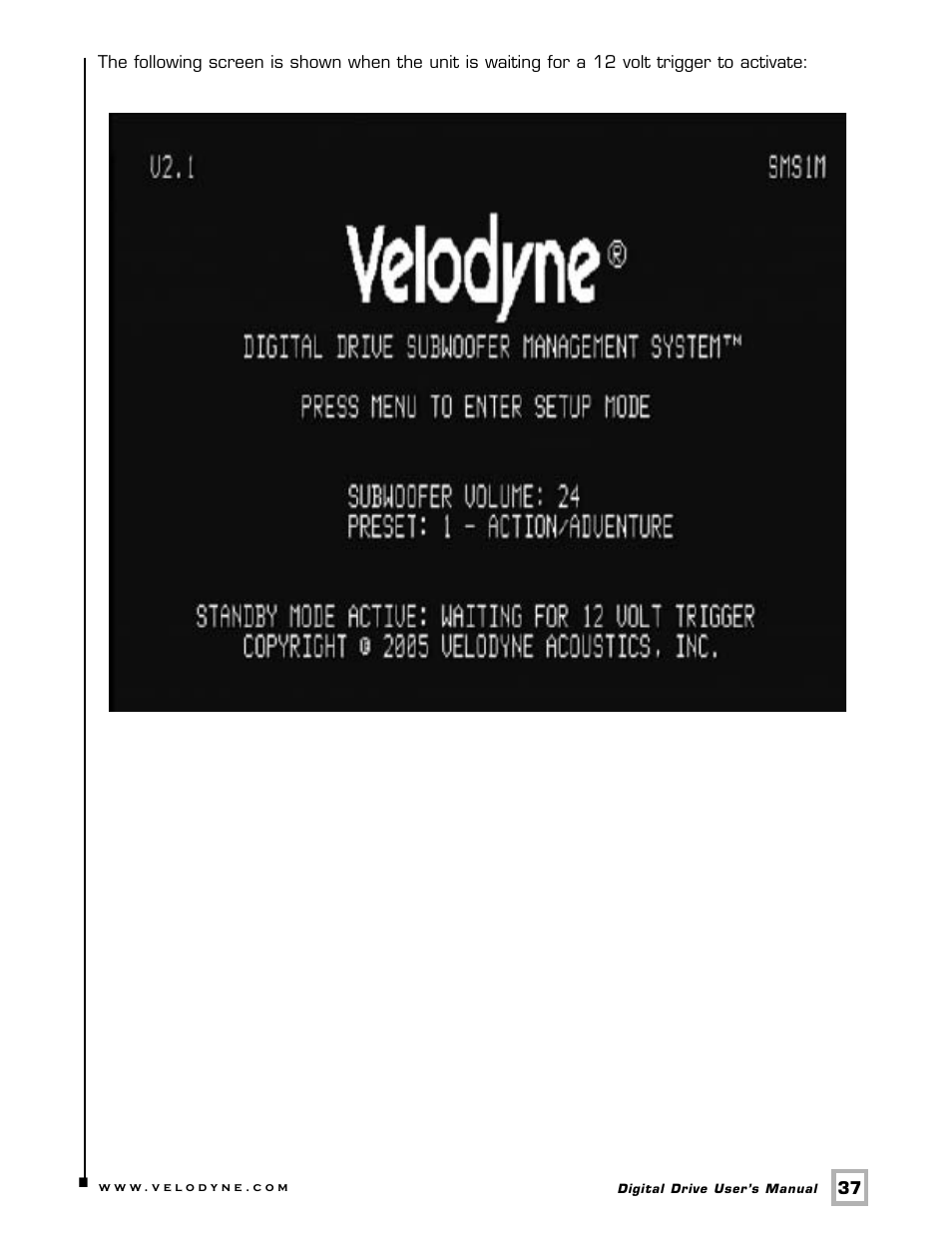Velodyne Acoustics SMS -1 User Manual | Page 43 / 49