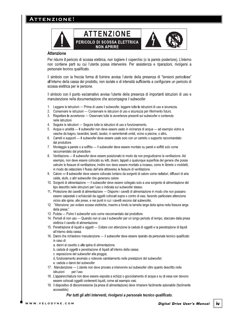 Velodyne Acoustics SMS -1 User Manual | Page 5 / 49