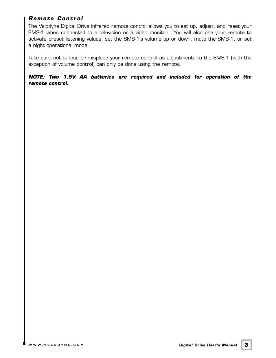 Velodyne Acoustics SMS -1 User Manual | Page 9 / 49