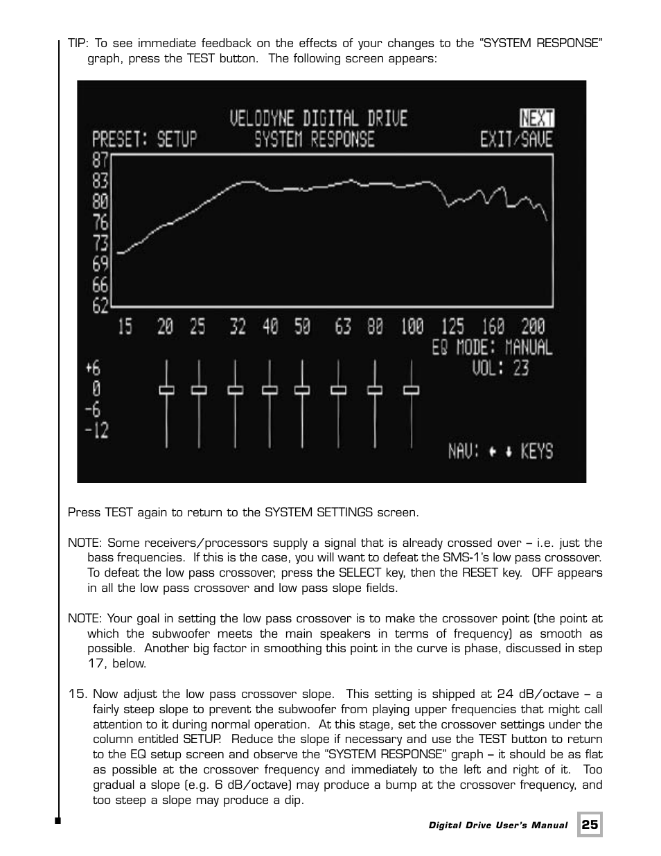 Velodyne Acoustics SMSTM -1 User Manual | Page 31 / 49