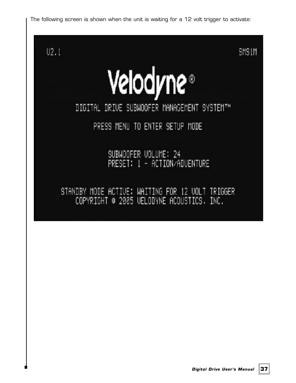 Velodyne Acoustics SMSTM -1 User Manual | Page 43 / 49