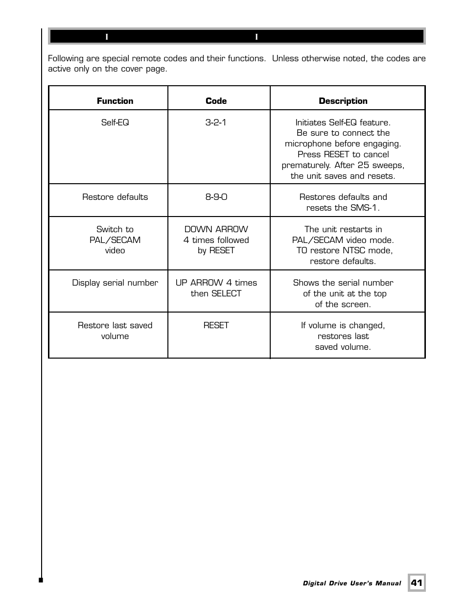 Velodyne Acoustics SMSTM -1 User Manual | Page 47 / 49