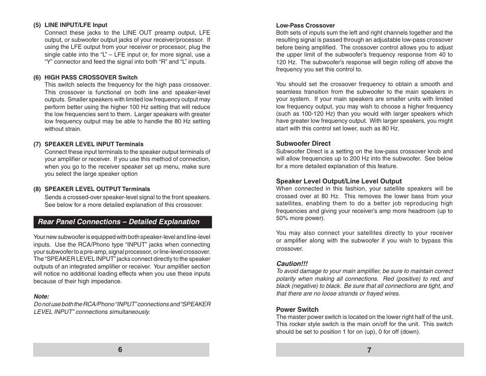 Velodyne Acoustics DLS-3500R User Manual | Page 4 / 9