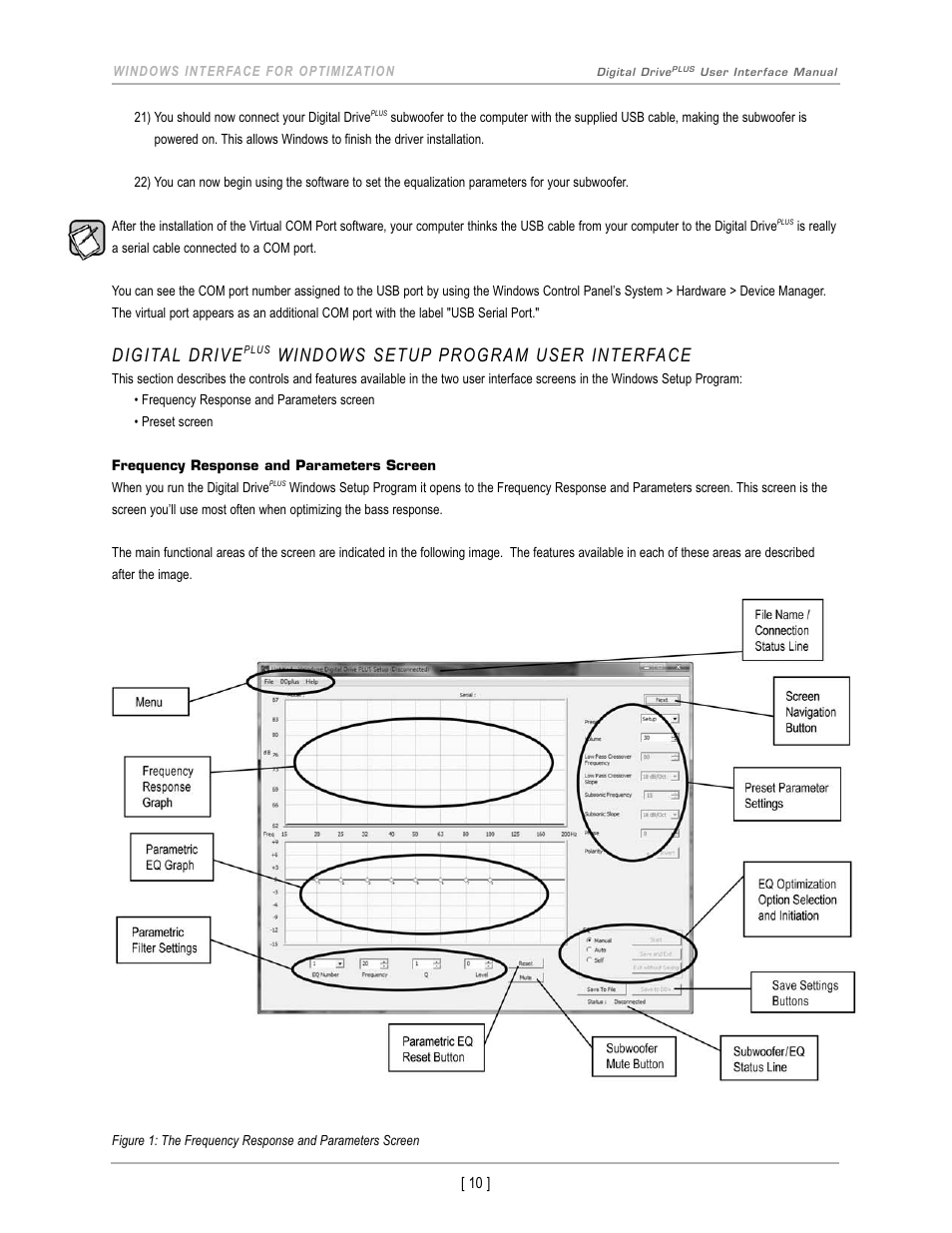 Digital drive, Windows setup program user interface | Velodyne Acoustics DIGITAL DRIVEPLUS DD-18+ User Manual | Page 12 / 40