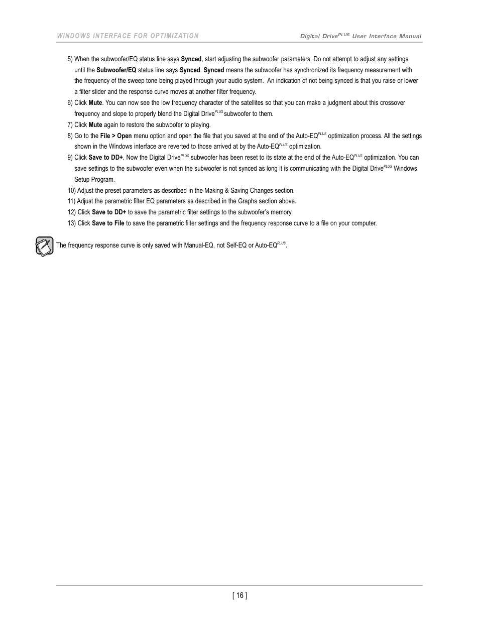 Velodyne Acoustics DIGITAL DRIVEPLUS DD-18+ User Manual | Page 18 / 40