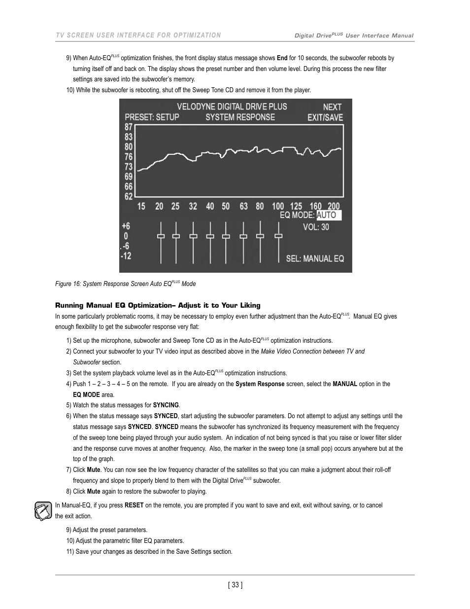 Velodyne Acoustics DIGITAL DRIVEPLUS DD-18+ User Manual | Page 35 / 40