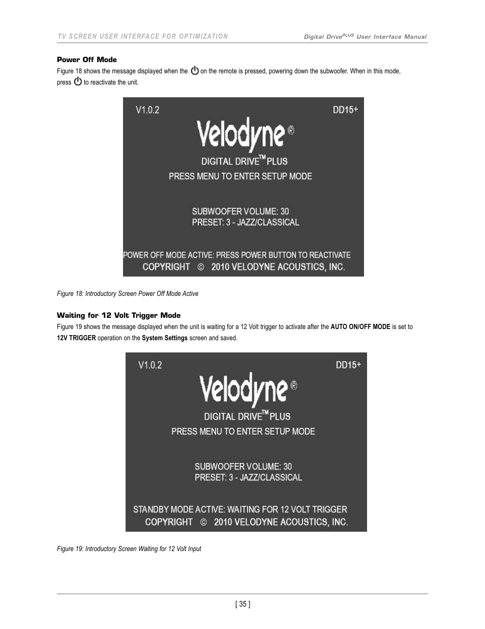 Velodyne Acoustics DIGITAL DRIVEPLUS DD-18+ User Manual | Page 37 / 40