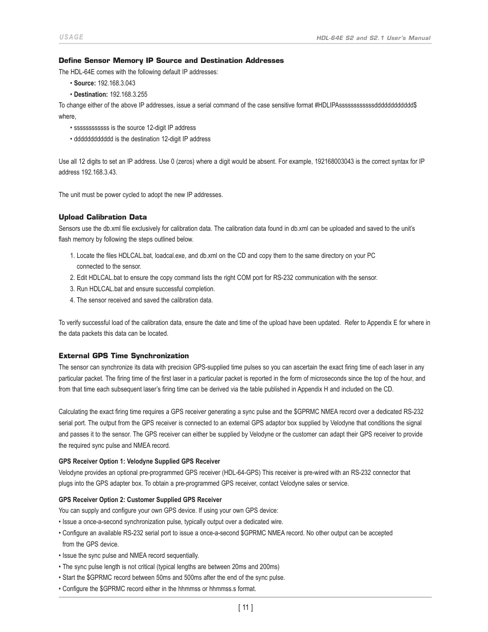 Velodyne Acoustics HDL-64E S2 User Manual | Page 14 / 43