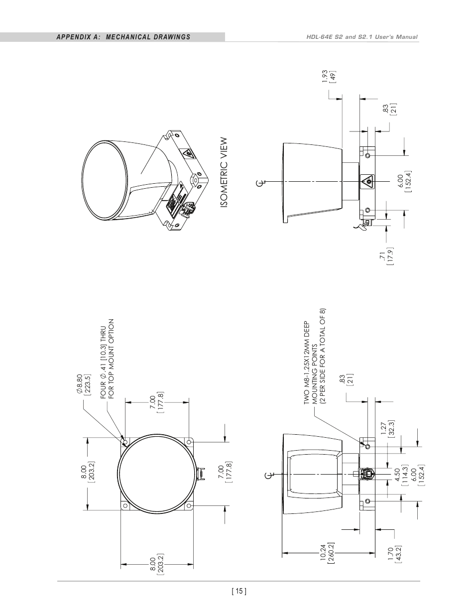 Isometric view c l | Velodyne Acoustics HDL-64E S2 User Manual | Page 18 / 43