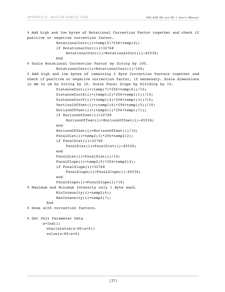 Velodyne Acoustics HDL-64E S2 User Manual | Page 24 / 43