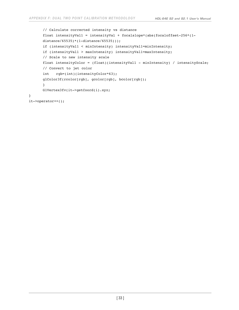 Velodyne Acoustics HDL-64E S2 User Manual | Page 36 / 43