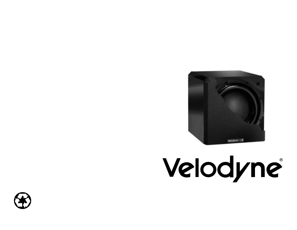 Velodyne Acoustics HGS 10 User Manual | 10 pages