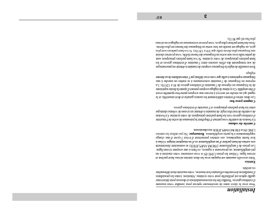 Installation | Velodyne Acoustics CHT-15 User Manual | Page 4 / 12