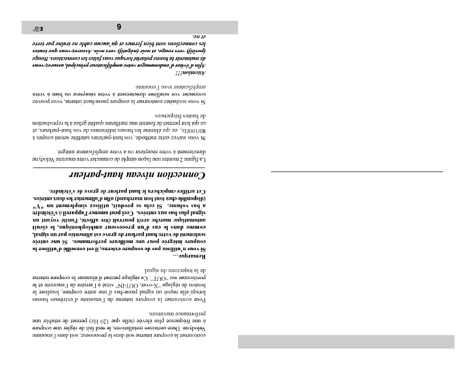 Speaker-level connection | Velodyne Acoustics CHT-15 User Manual | Page 7 / 12