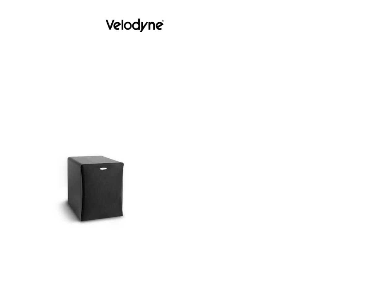 Velodyne Acoustics VRP-1000 User Manual | 16 pages