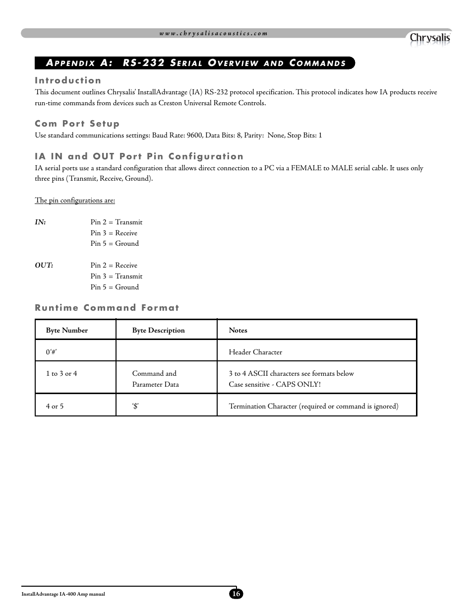 Velodyne Acoustics ADWANTAGE IA-400 User Manual | Page 19 / 23