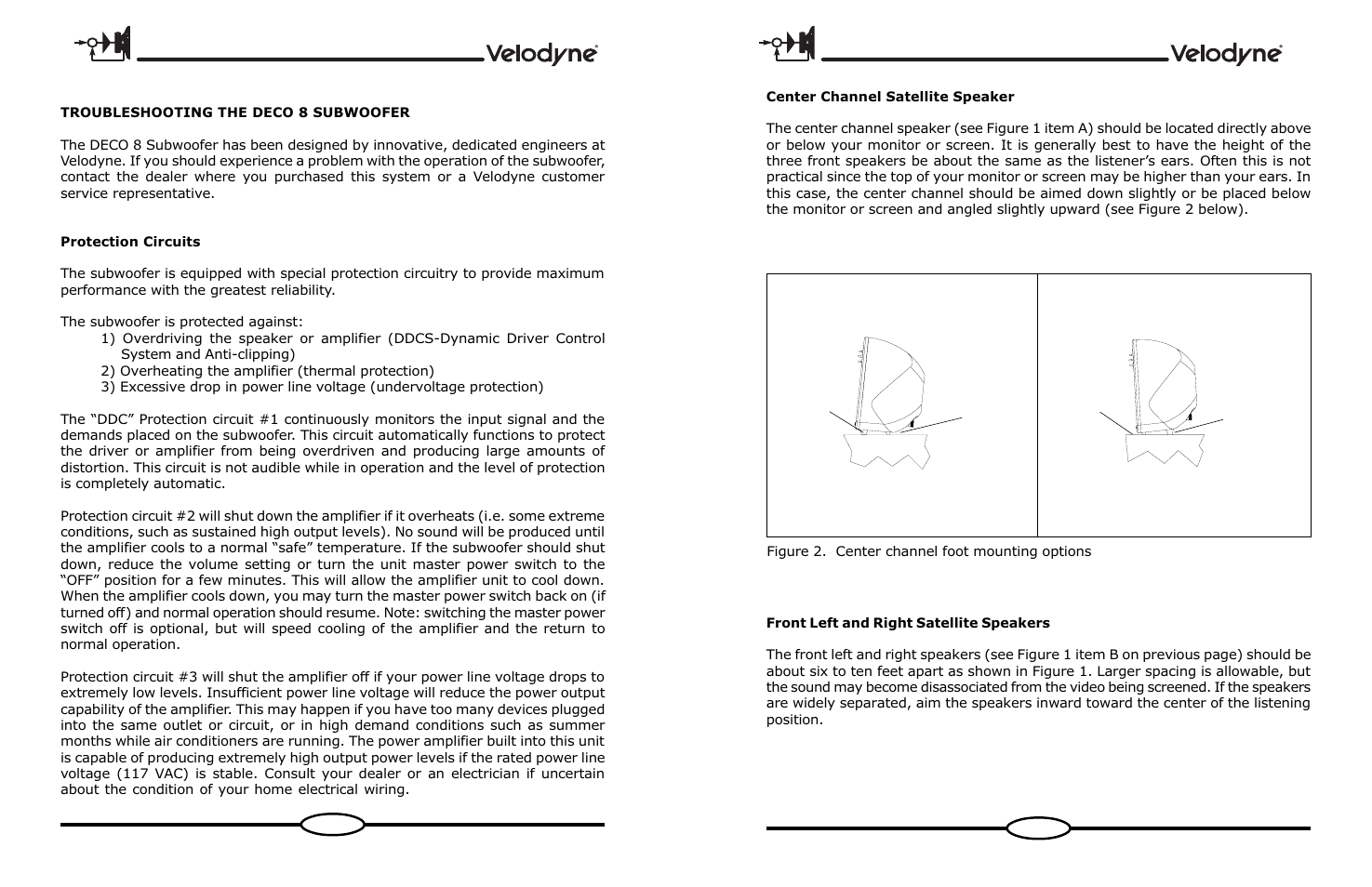 Velodyne Acoustics DECO User Manual | Page 7 / 12