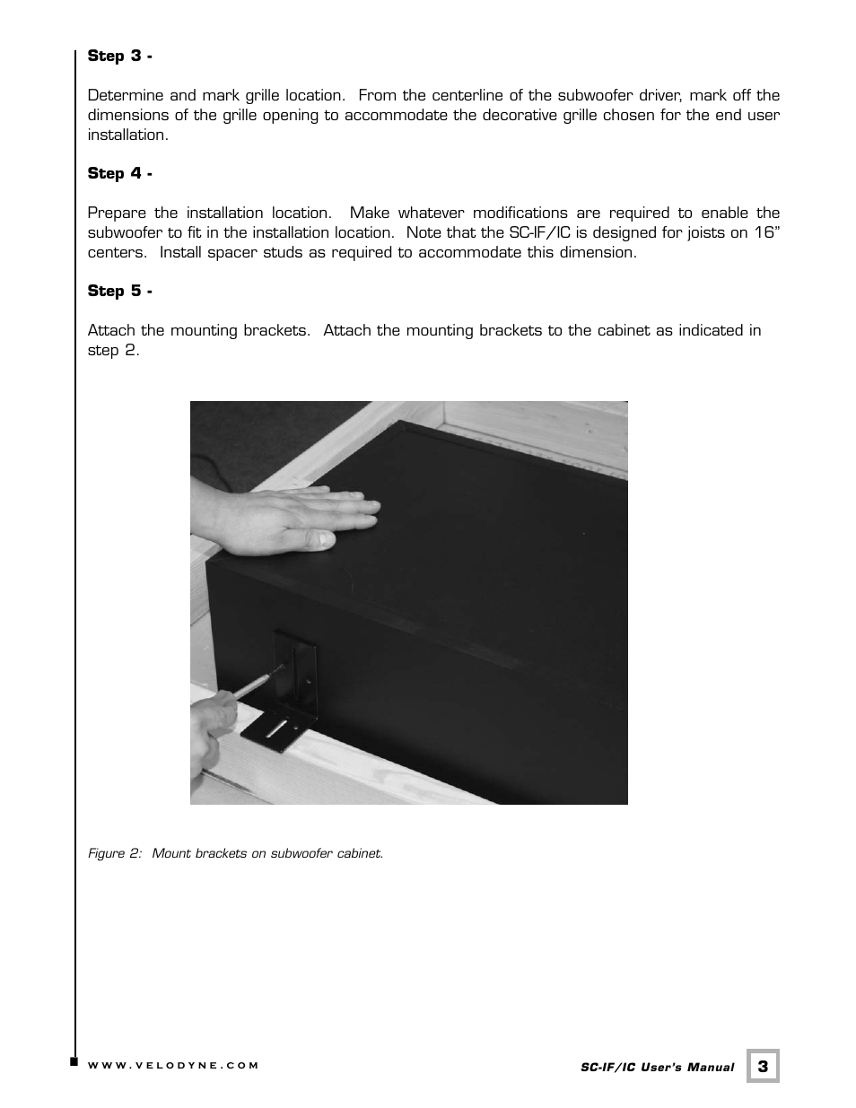 Velodyne Acoustics SC-IF/IC User Manual | Page 6 / 14