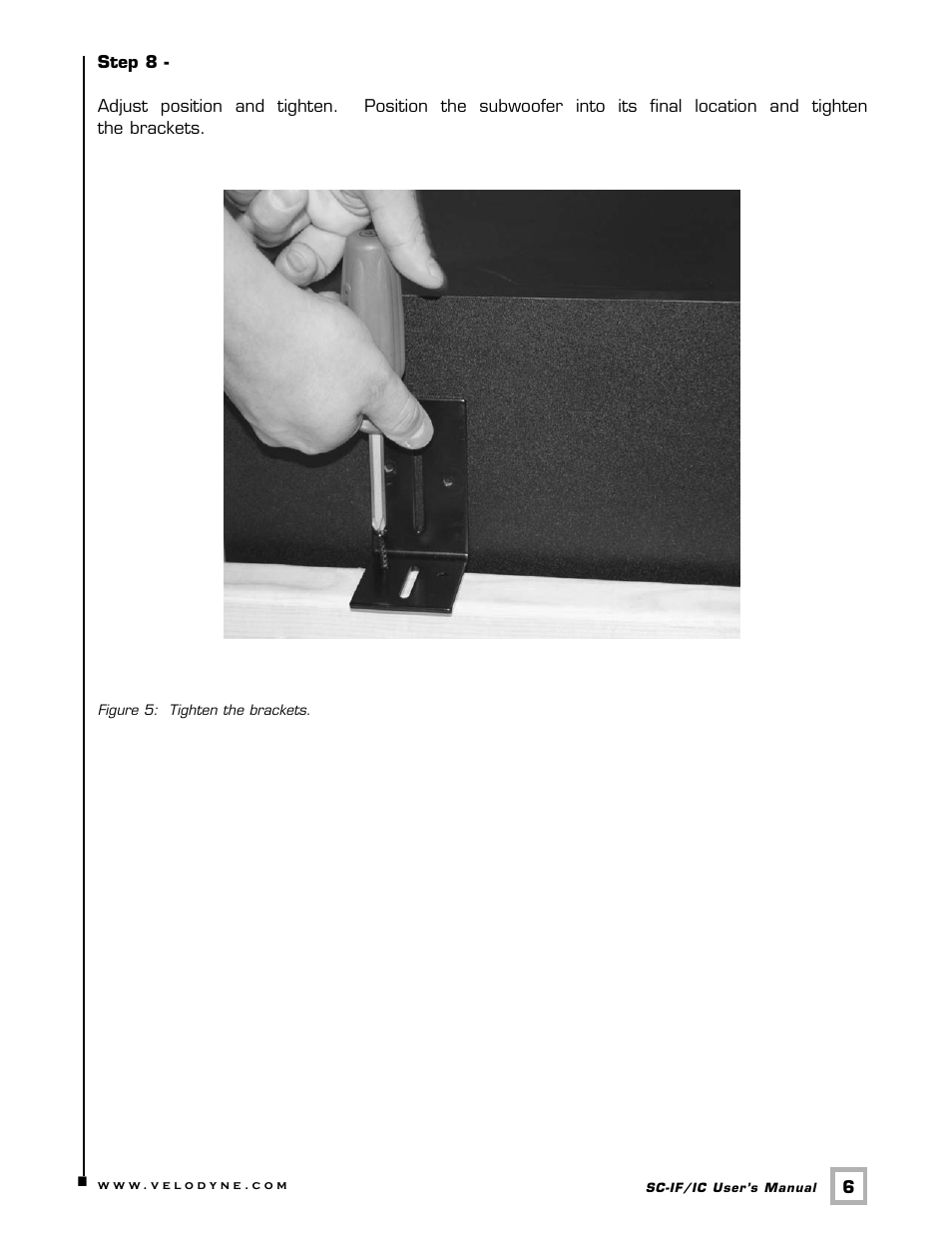 Velodyne Acoustics SC-IF/IC User Manual | Page 9 / 14