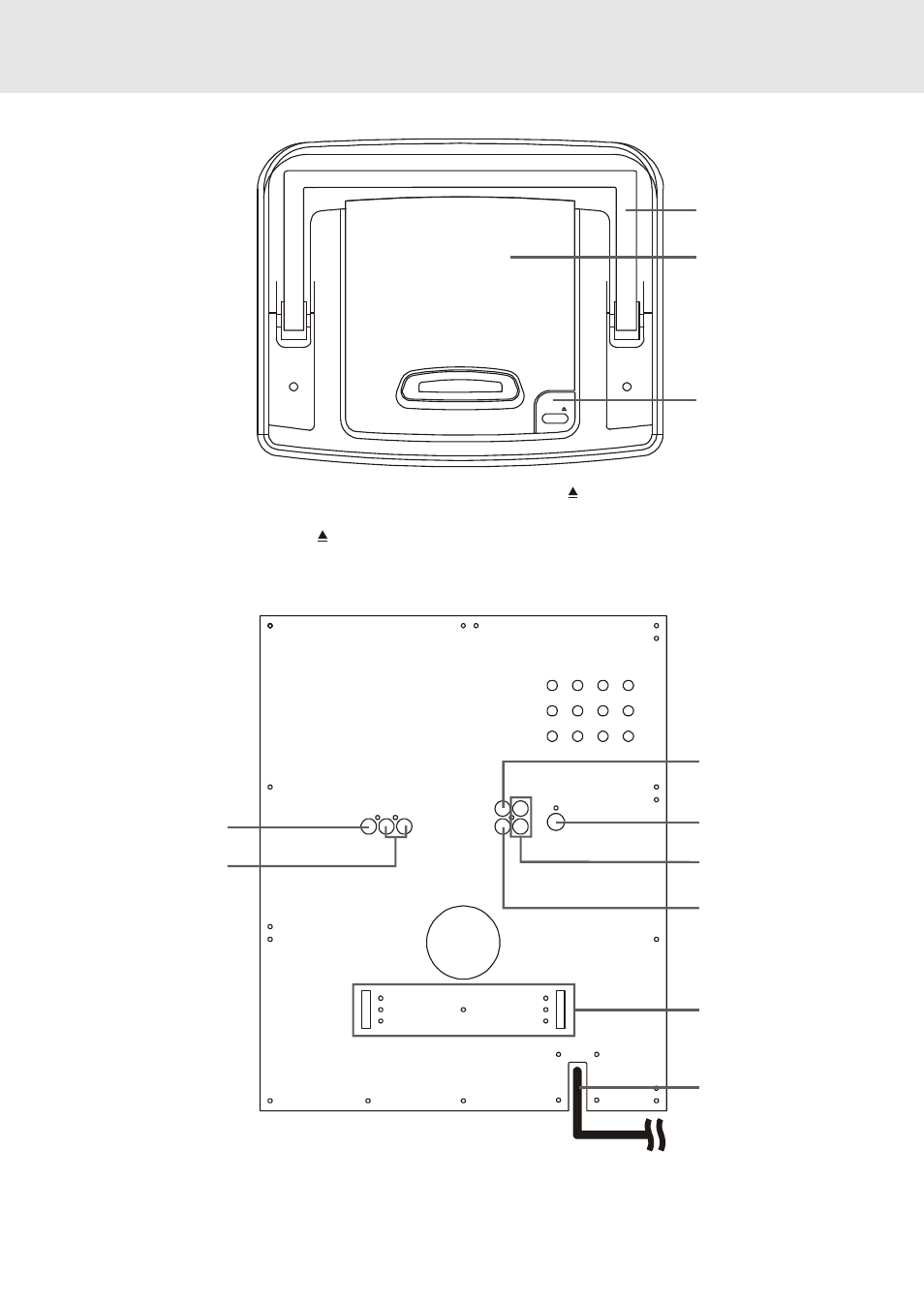 Parts and fucntions, Top panel, Rear cabinet | Venturer KTS230 User Manual | Page 10 / 34