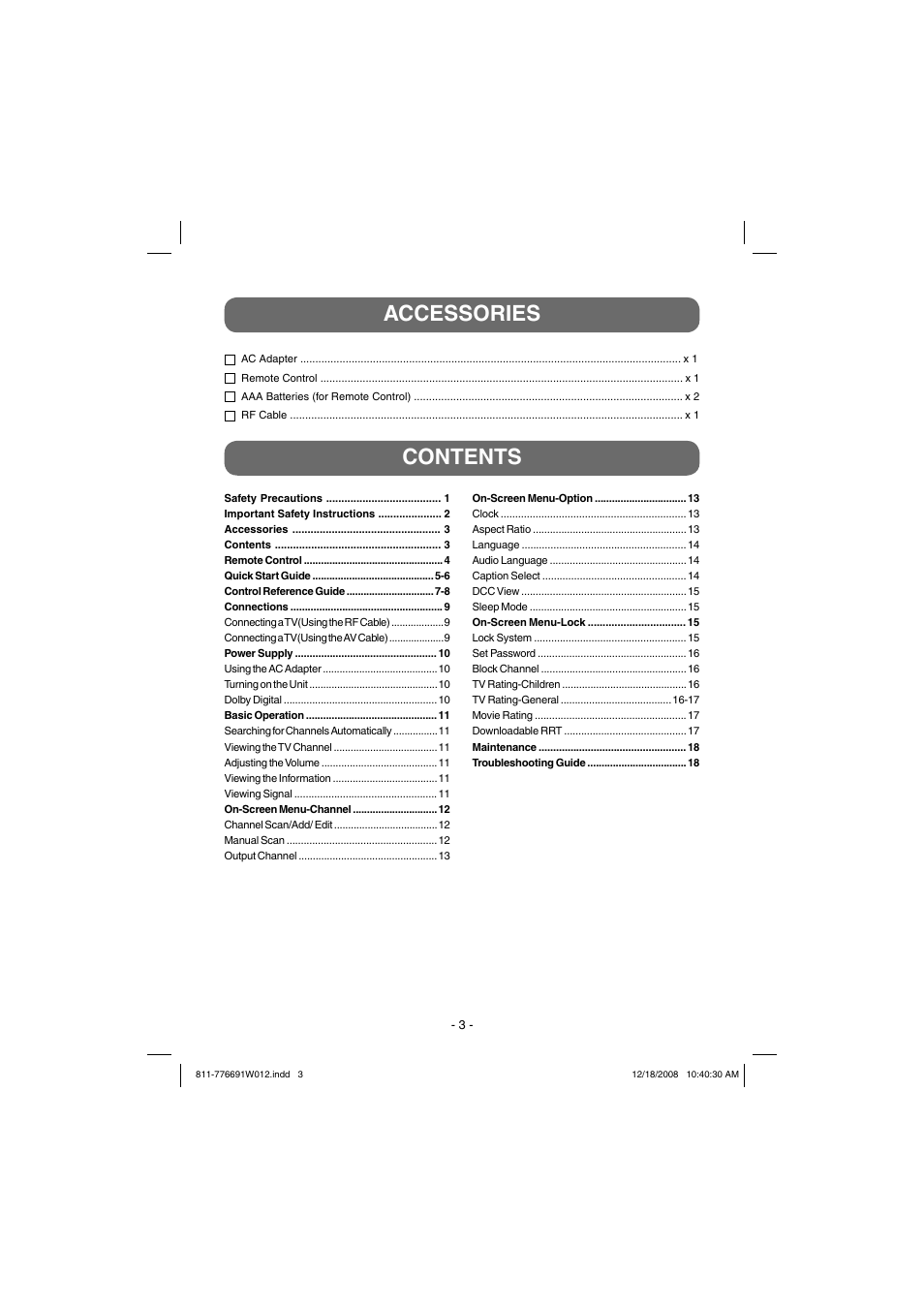Venturer STB7766G User Manual | Page 4 / 20