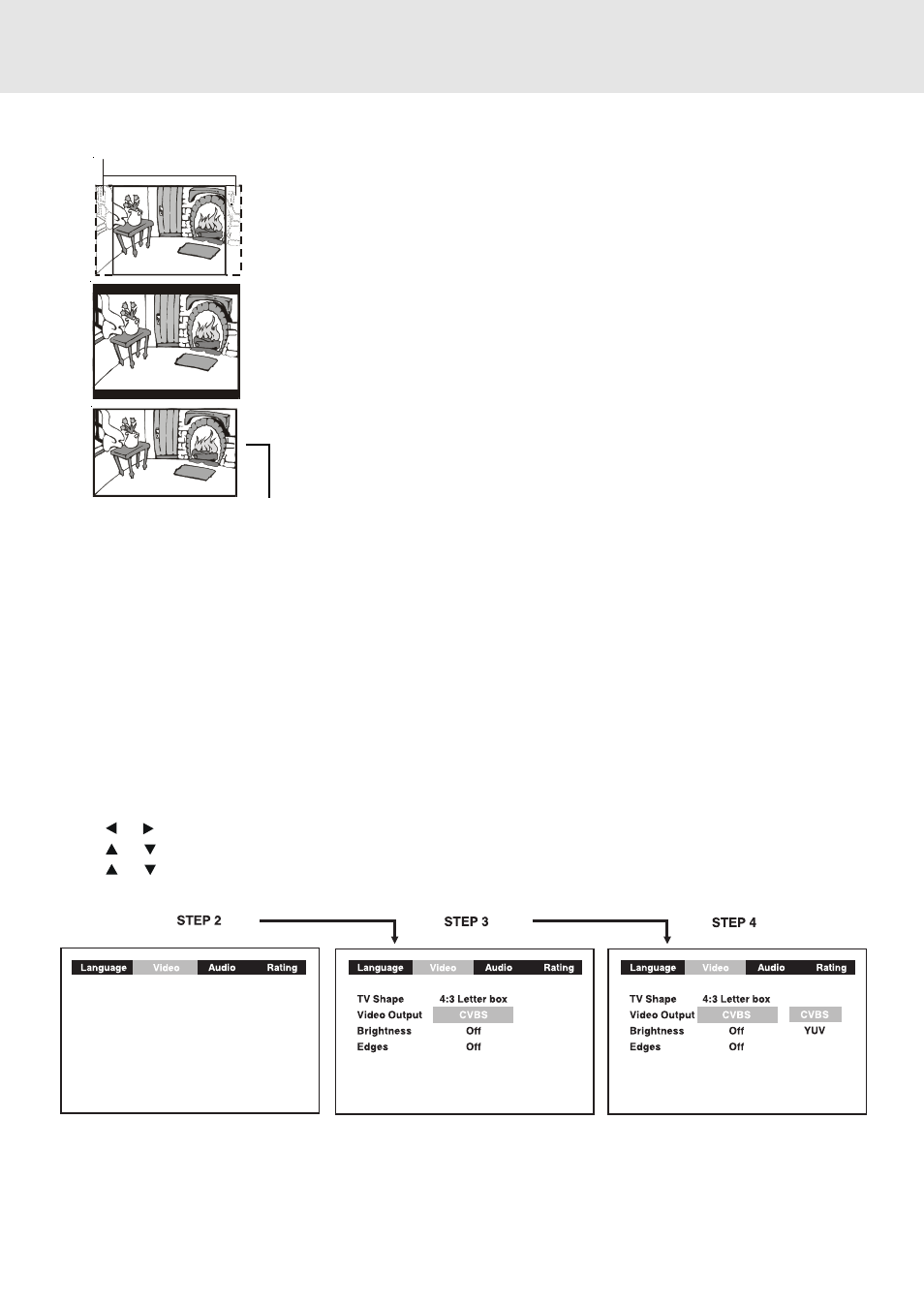 Customizing the function settings, Video output | Venturer STS91 User Manual | Page 29 / 39