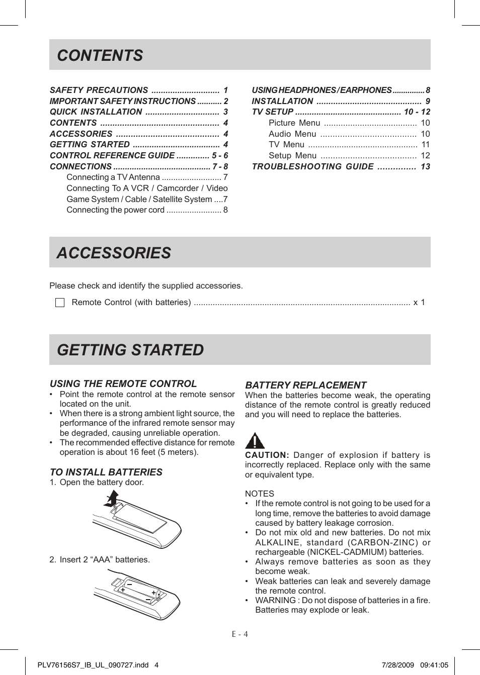 Venturer PLV76156 User Manual | Page 5 / 16