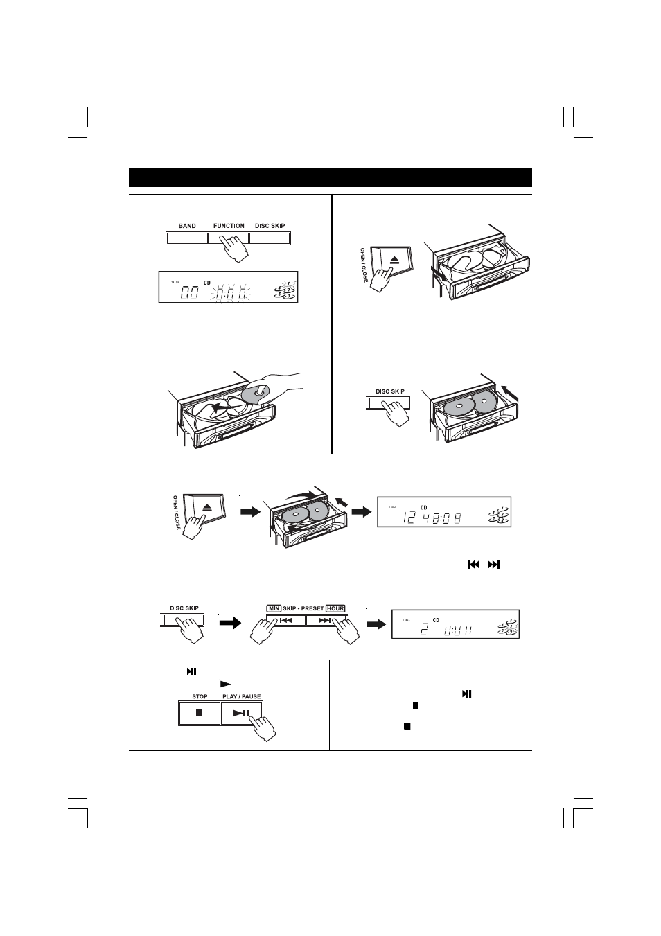 Compact disc playback | Venturer CD2088 User Manual | Page 11 / 19