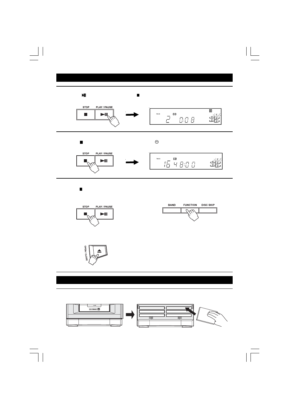 Using the cd storage, Stopping and cancelling programmed playback | Venturer CD2088 User Manual | Page 16 / 19